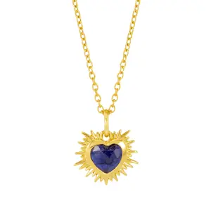Rachel Jackson Electric Heart Birthstone Necklace